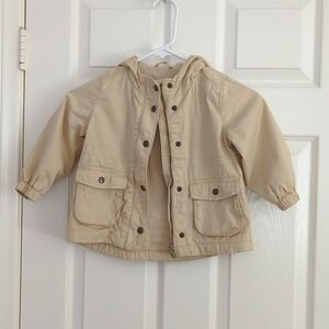 Old Navy Hooded Twill Utility Scout Zip Up Jacket 2T